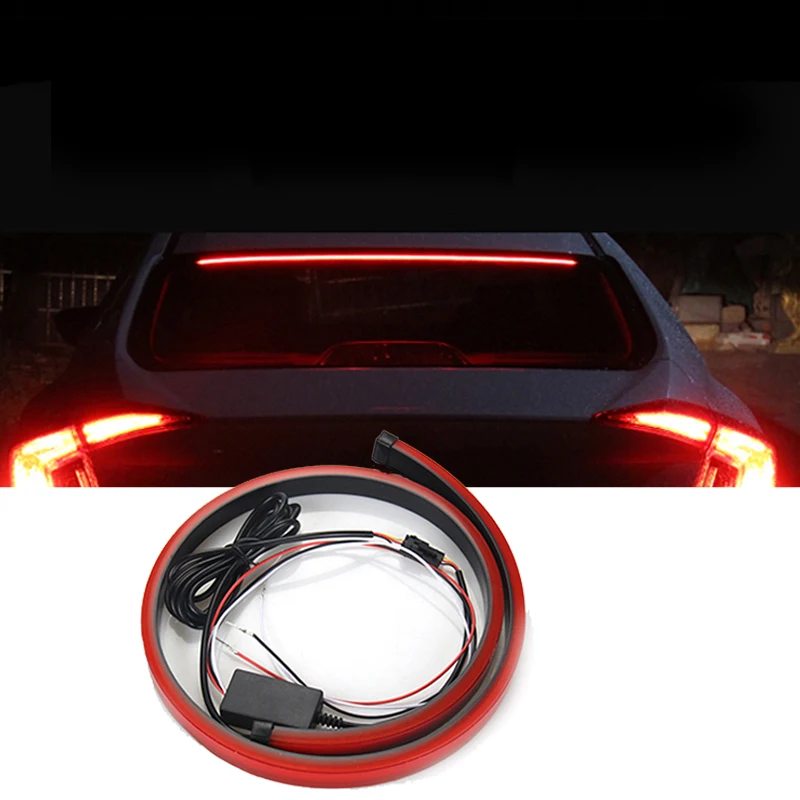 

Car LED Brake Lights 90cm Rear Tail For Cars Daytime Running Lights 12V Waterproof Led Strip Turn Signal Strips Auto Accessories