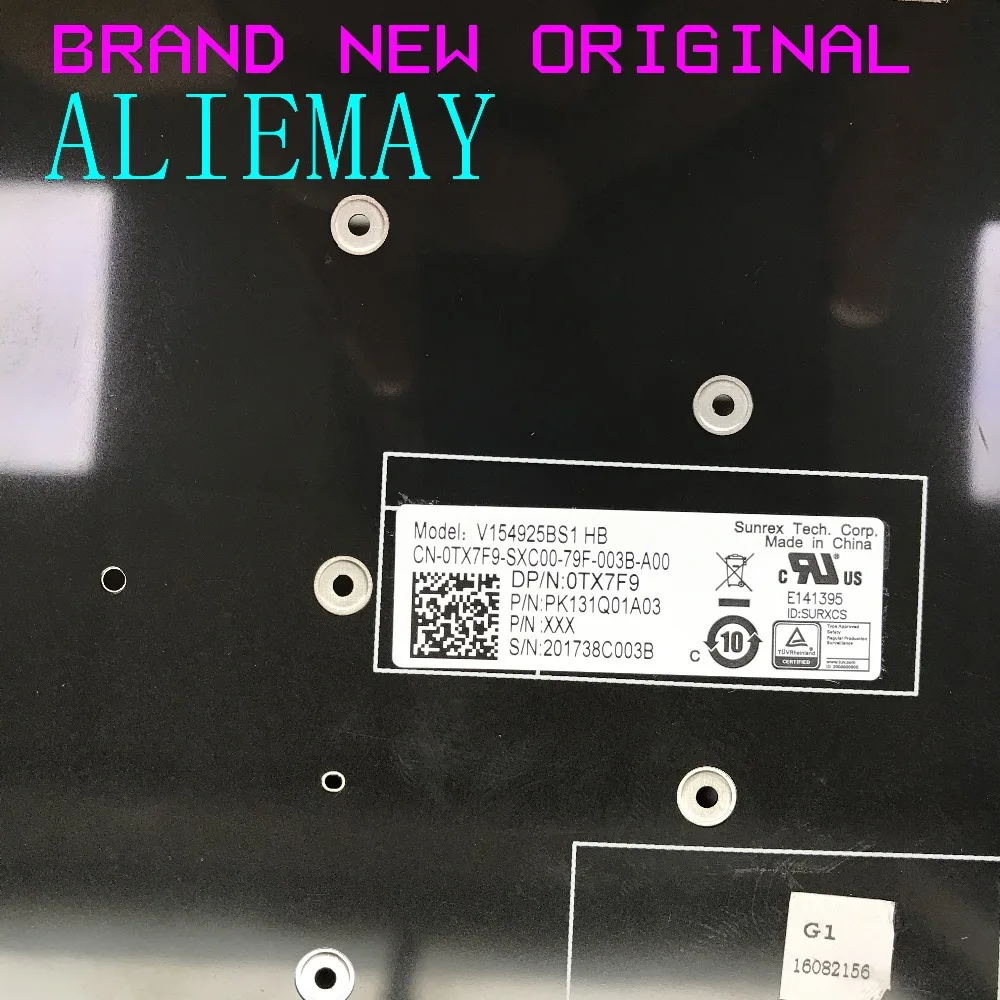  US-HEB Keyboard for Dell Inspiron15 5570 5575 7577 7587 7568 7566 7567 5567 5565 15 7000 15-5568 57