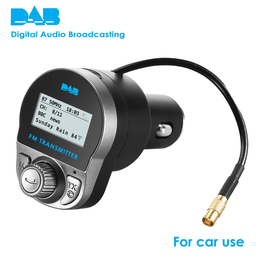 Bluetooth fm-передатчик 12-24 в автомобильный адаптер для автомобильного передатчика DAB автомобильный радиоприемник беспроводной MP3-плеер Handsfree TF карта