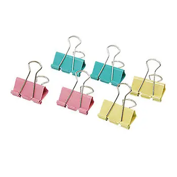 

Metal Office Organize Documents Files Colored Clips