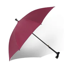 Многофункциональная мощная усиленная трость для пожилых мужчин Зонт Солнечный зонтик длинная ручка трость скольжения Альпинизм Z520