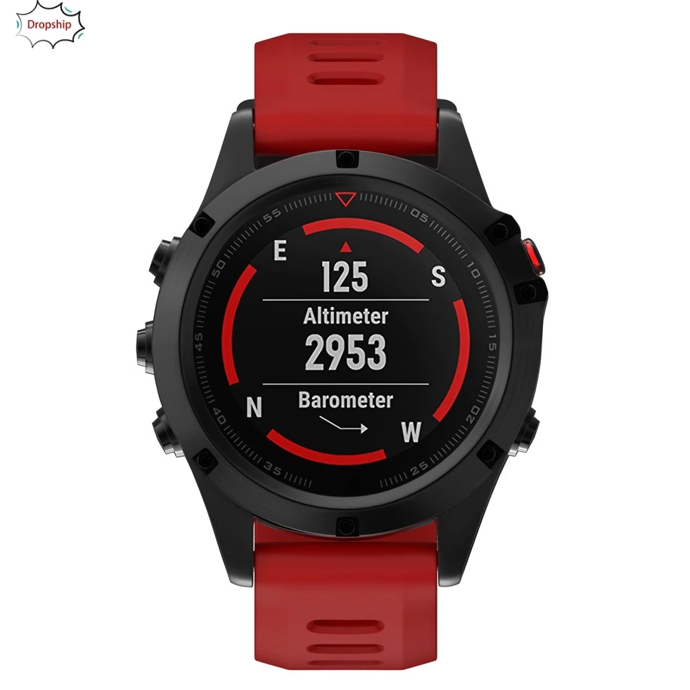 OTOKY Замена Silicagel мягкий ремешок для Garmin Fenix 5X gps ремешок для часов Apl12 W20d30 Прямая поставка