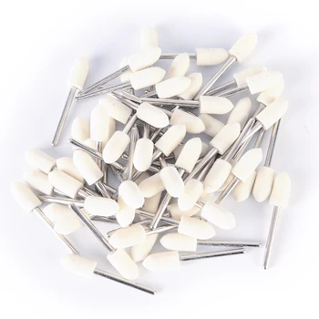

25pcs/lot Polishing Head 3mm X 8mm Felt Polishing Buffing Pad Head Set For Rotary Tools Accessories