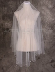 In Stock New 2020 One Layers Ivory 1.5 m Wedding Dresses Bridal Veils Tulle Bride Veils Free Shipping