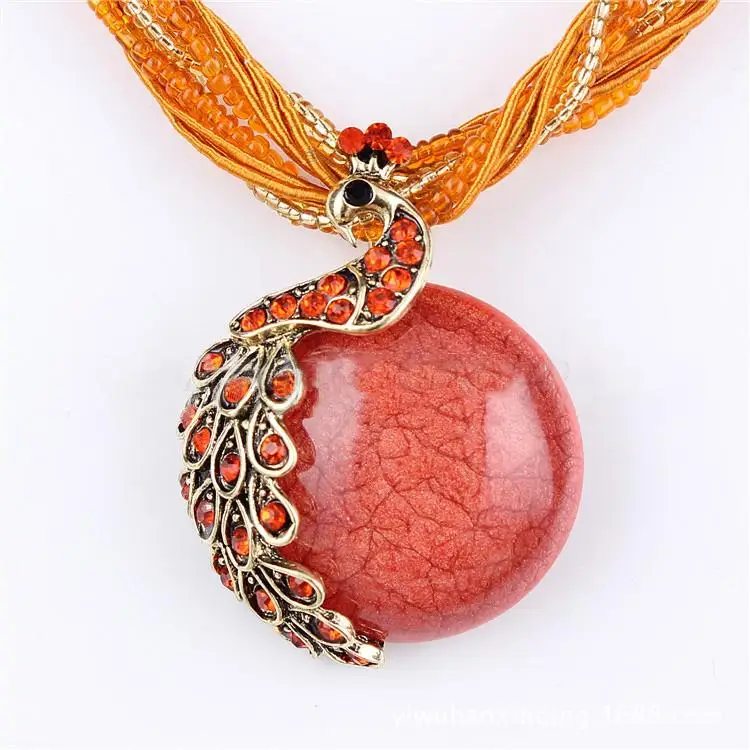 National Exaggerated Trend Accessories Fashion Vintage Necklace Female Short Design Bohemia Necklace