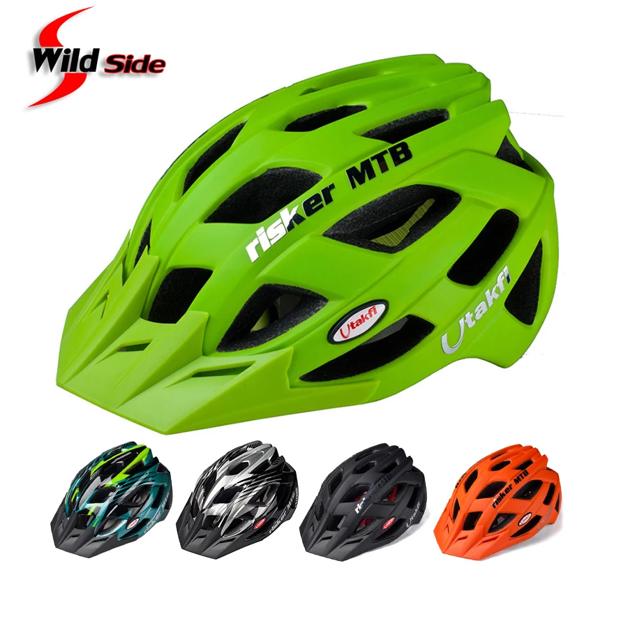 Details about   MTB Bike Helmet 15 Vents Mountain Bicycle Cycling Detachable Visor Casco Cover 