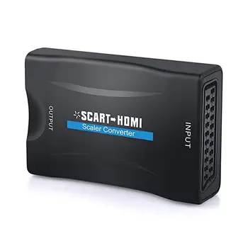 

Ruitroliker SCART To HDMI 1080P Audio Video Adapter Converter Receiver with USB Cable for HDTV DVD Player
