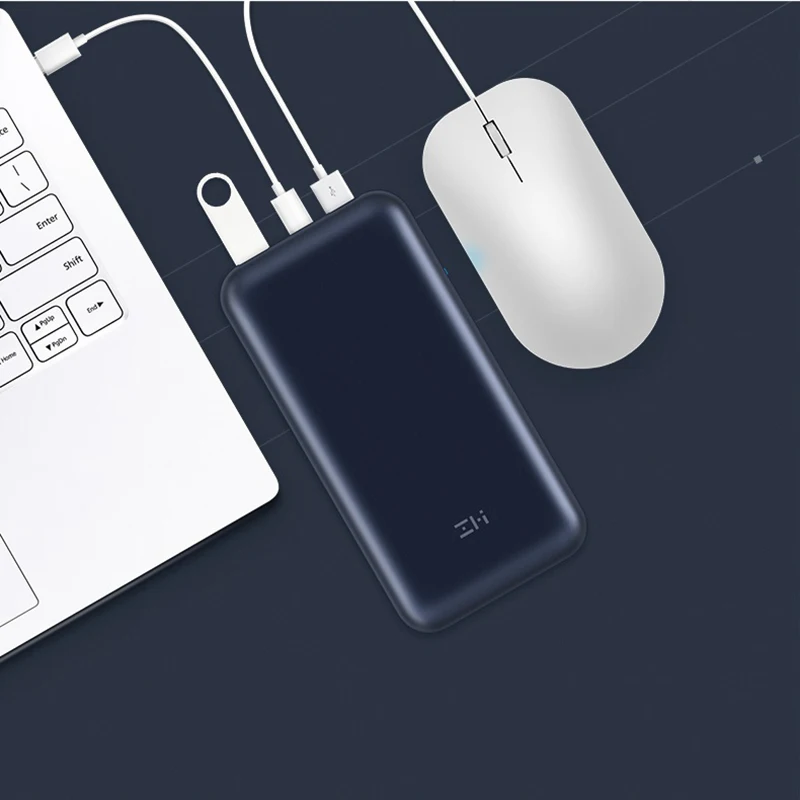 Xiaomi ZMI power Bank 20000 мАч Внешняя батарея портативная Быстрая зарядка QC 3 0 зарядное