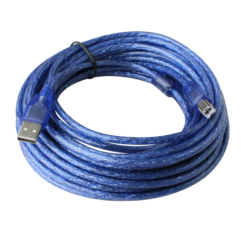 10M/32.8ft USB A Male AM to B Male BM Data Long Cable Cord Shielding