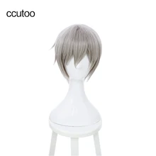 Ccutoo 1" Серафим конца хиираги Шинья серый короткий Косплэй костюм парик halloween party Искусственные парики теплостойкость Синтетические волосы