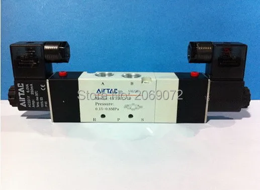 1 шт. 4v330c-10 AC110V 5way 3 позиции Двойной Электромагнитный Пневматический воздушный Клапан 3/" BSPT