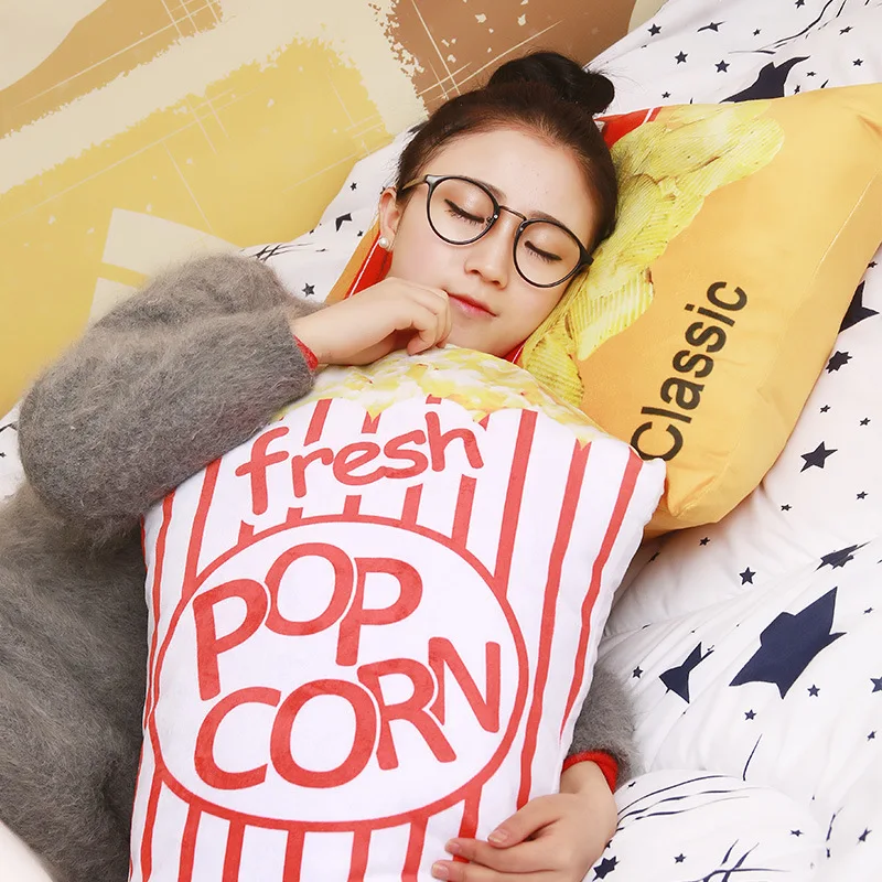 3D Pop Corn Chips squishy Plush Pillow 1pcs 55cm Pepsi Cola Plush