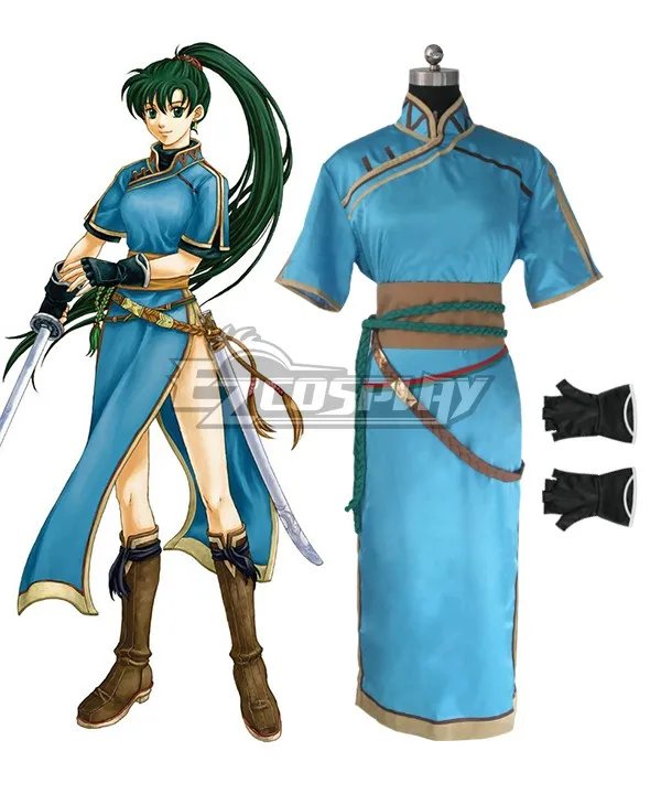 Пожарная эмблема: Рекка no Ken Lyndis Lyn Косплей Костюм E001|fire emblem|fire emblem cosplaycosplay costume |