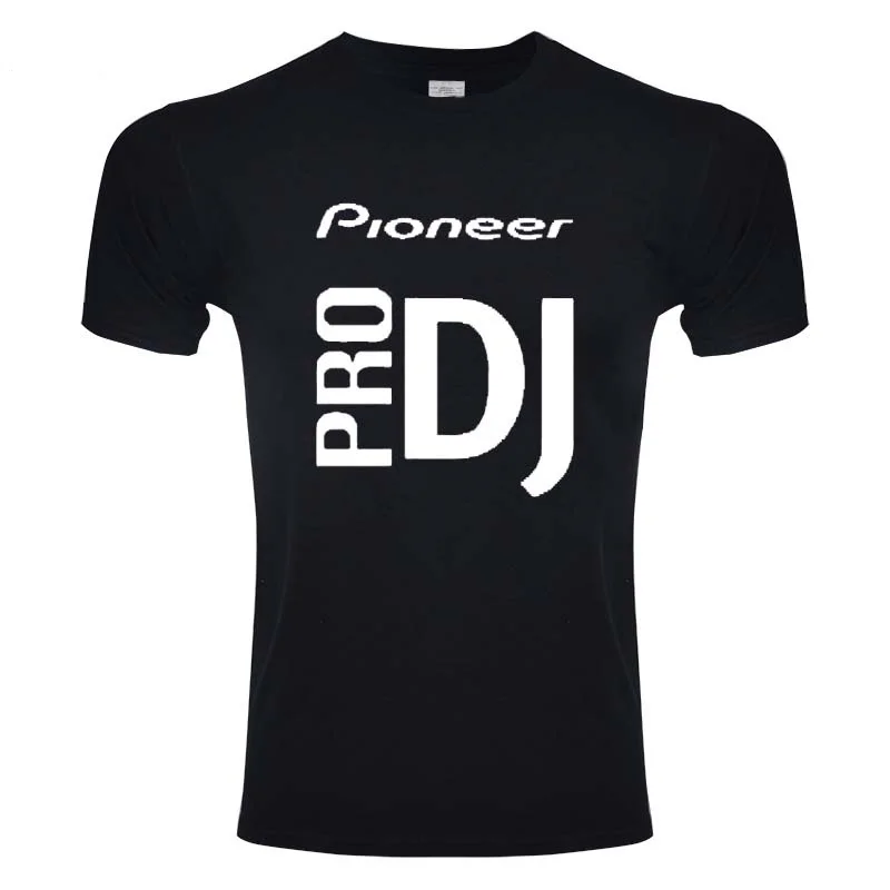 DJ печатных Мужская футболка s мода короткий рукав мужская мужские футболки Топы