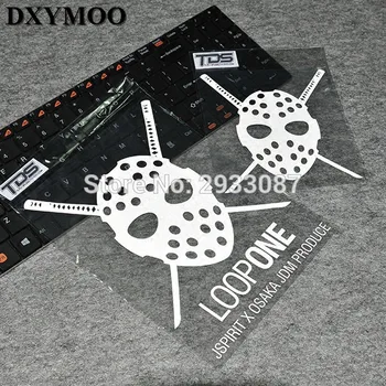 

2PCS Car Styling Japanese JDM Racing Motorcycle Helmet Bike Decals Vinyl Tape for JSPIRITLoop One JDM OSAKA