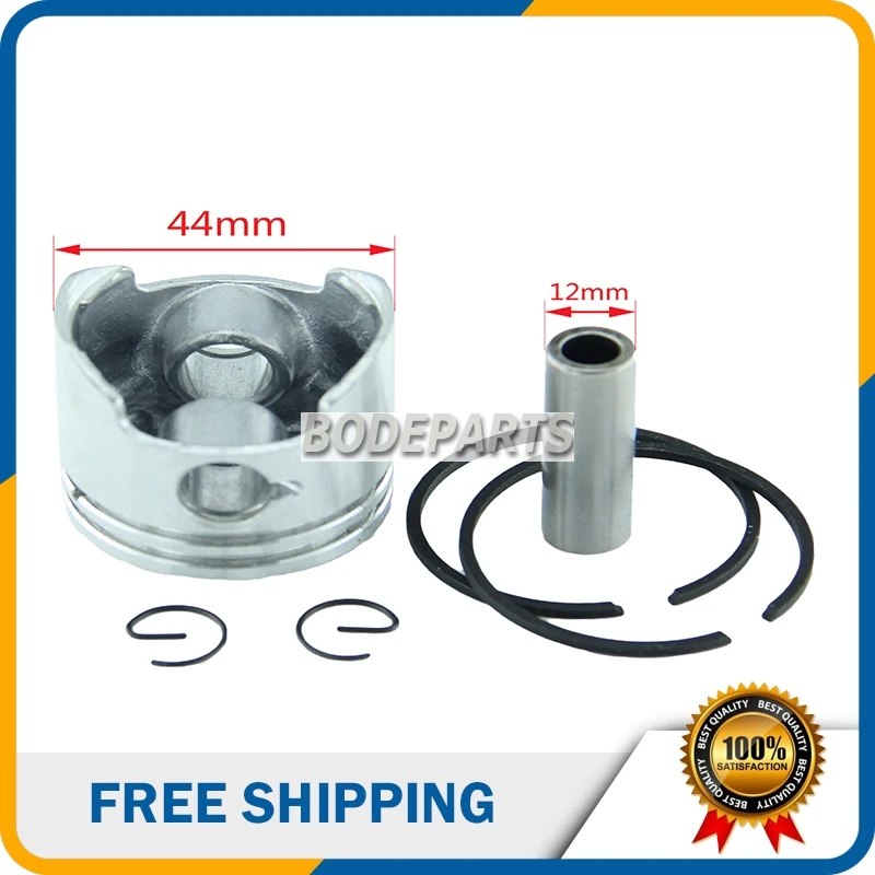 HH 125 44mm 49cc 2 strokes Air cooled Engine 12MM Pin Piston set kit and Mini Piston Ring For