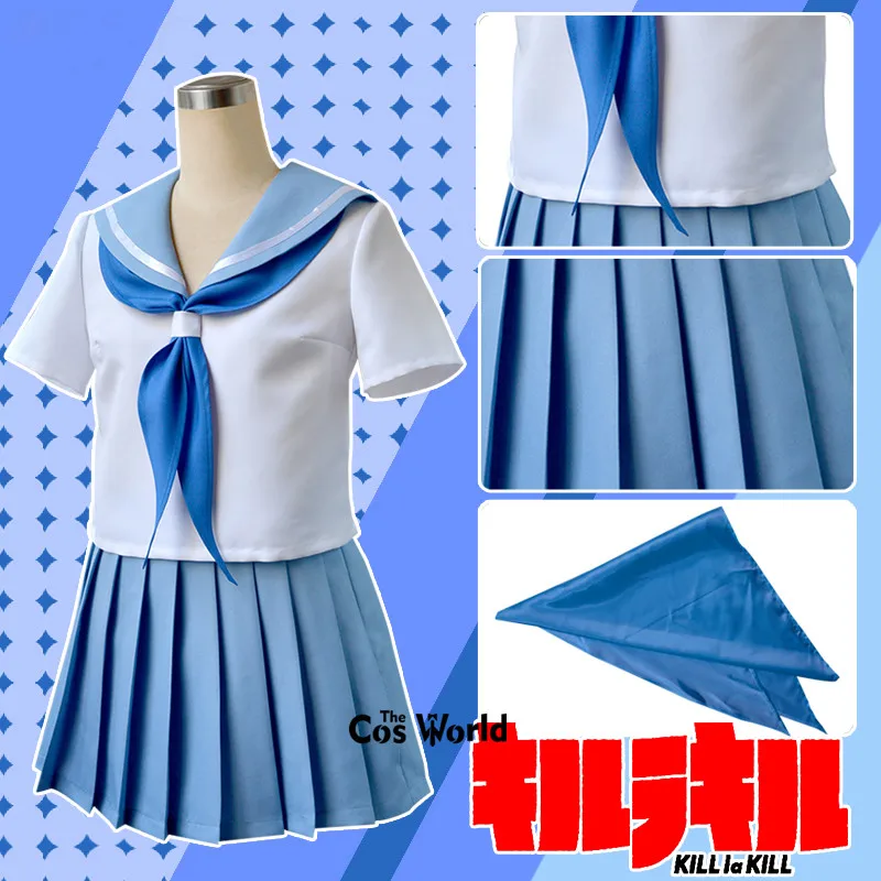 KILL la Mankanshoku Mako Топы платье Костюм Форма моряка наряд Аниме косплей костюмы| |