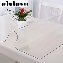 NEW Soft Glass Transparency PVC Table Cloth Waterproof Party Wedding Home Kitchen Dining Placemat Pad Thickness 1.0mm