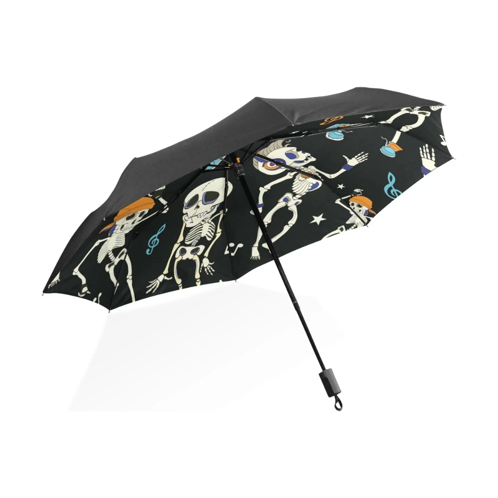 Paraguas con diseño de calavera para mujer, sombrilla plegable automática con diseño de protección solar UV, a prueba viento|rain umbrella women|umbrella automaticrain umbrellas - AliExpress