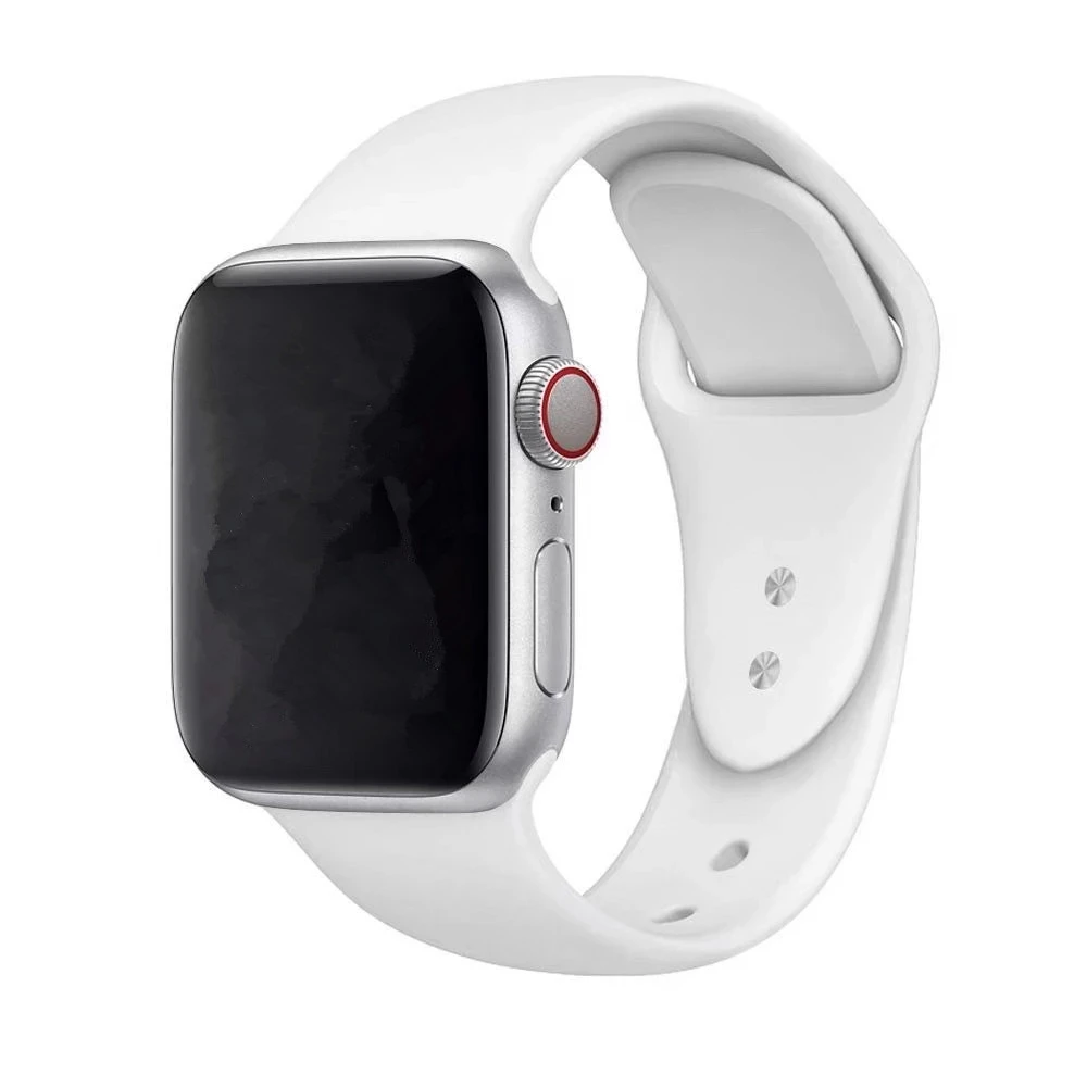 Band Für Apple Uhr Serie 3 2 1 38 MM 42 MM Weiche Silikon Atmungsaktive Ersatz Strap Sport Schleife für iwatch serie 4 40 MM 44