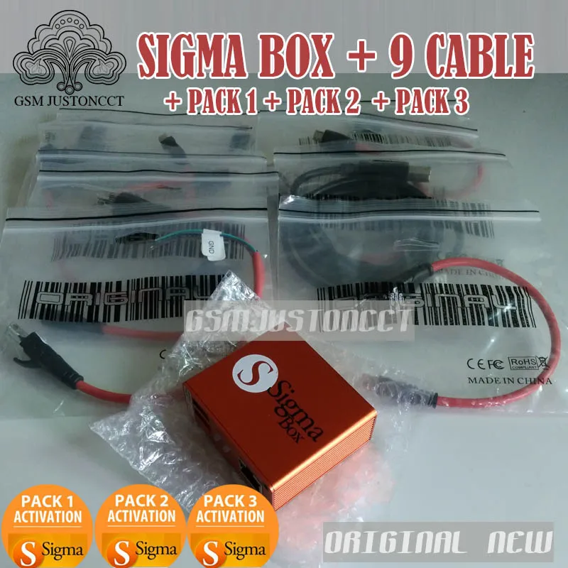 100% оригинал новейшая версия Сигма box/sigma коробка + Pack1 + Pack2 + Pack3 Активизированный и ремонт для Nokia, zte, huawei
