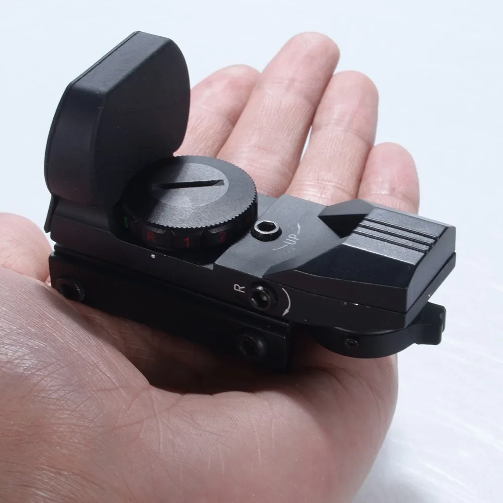 Rail Riflescope Caça Scope Optics Holographic Red Dot Sight Reflex 4 Retículo Tactical Hunting Gun Acessórios Preto 11mm - 20mm 19 Tactical Hunting Gun acessórios Preto