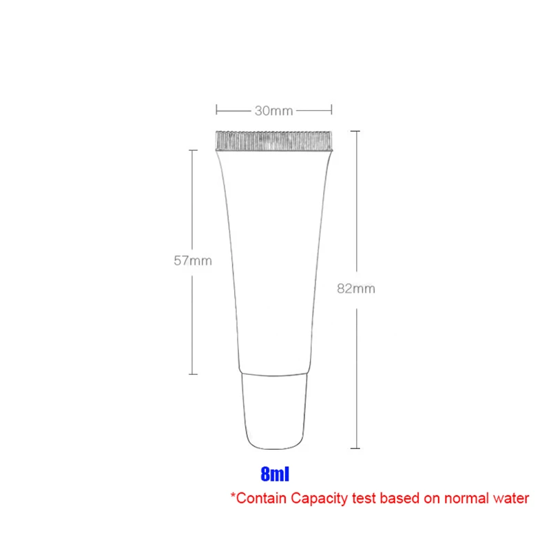 20 шт пустые тюбики для блеска для губ пластиковый прозрачный контейнер 8 мл многоразовая упаковка тюбик для блеска для губ косметический образец мягкая упаковка