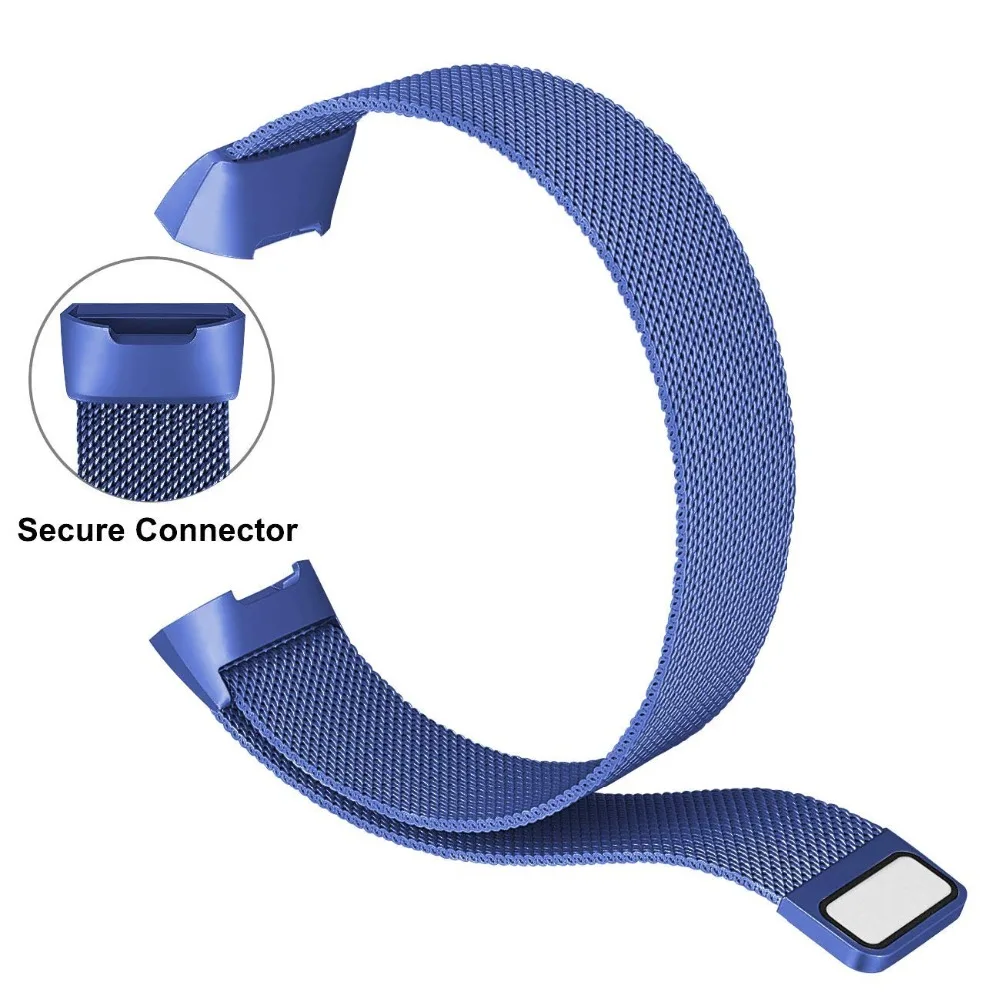 Colors Milanese Watchband For Fitbit Charge 3 Watch Band Replacement Magnetic Adsorption Milanese Bracelet Strap S/L Size