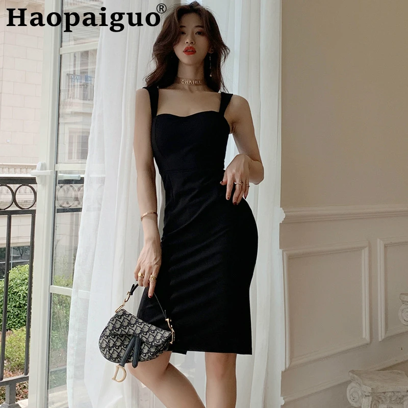 

Big Size Casual Black Dress Women Corset Sleeveless Split Sexy Dress Women Backless Sheath Evening Party Wrap Dress Summer 2023