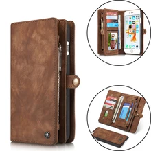 Caseme Luxury Leather Case For iPhone 7 6 6s Plus Flip Case Card Slot Wallet Cover Magnet Business Phone Case For iPhone 7 Plus