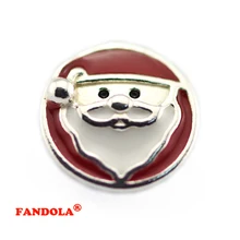 DIY подходит подвешиваемый кулон Цепочки и ожерелья Санта Клаус шарики для украшений Броши с красной эмалью в виде подлинное 925 пробы Серебряные ювелирные изделия SP011