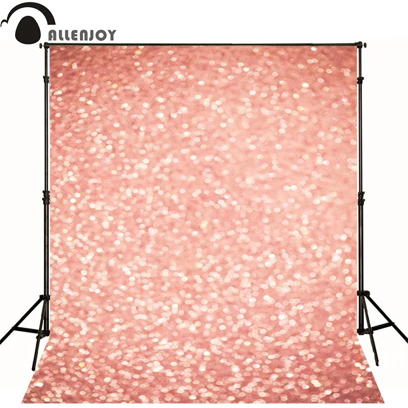 

Allenjoy Photographic background Pink blur dot light newborn vinyl backdrops photocall baby shower interesting