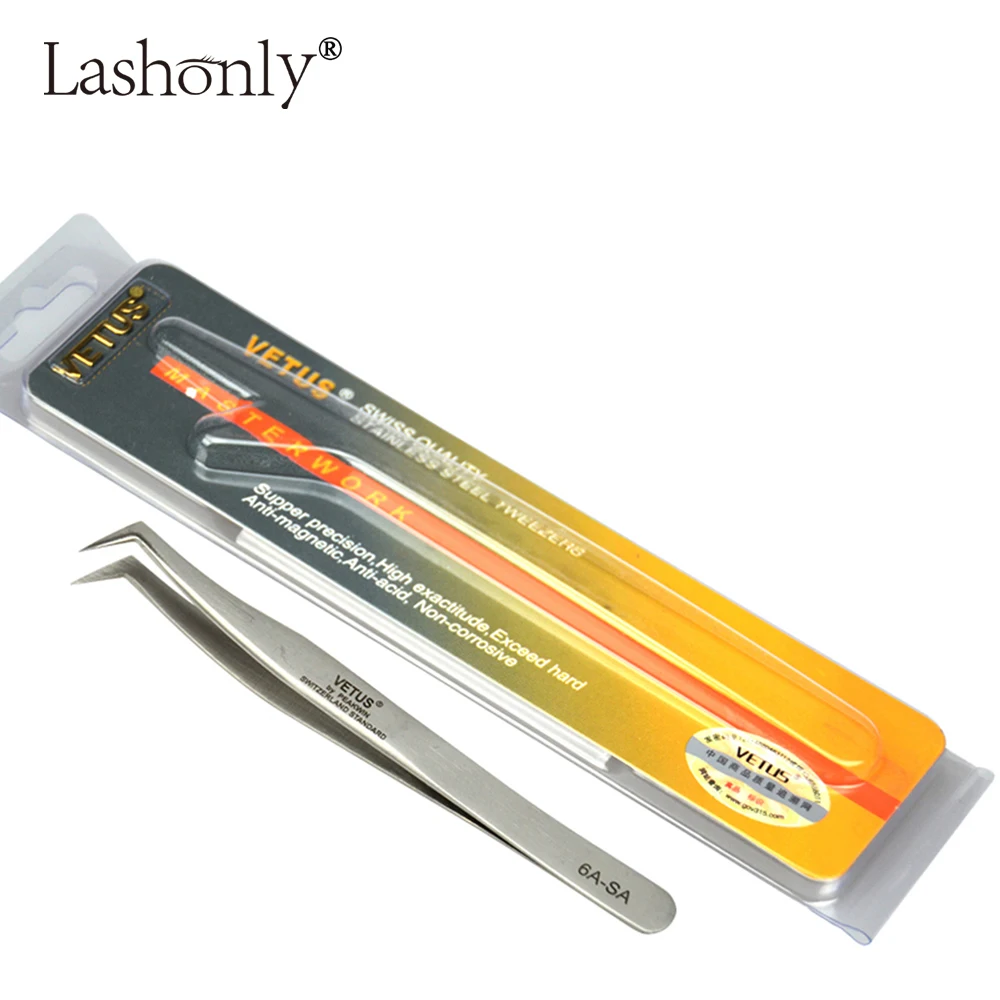 Lashonly 1-10 шт. 6A-SA щипцы для ресниц 3D/6D объем наращивание ресниц VETUS лучшее качество вентилятор ресниц Пинцет