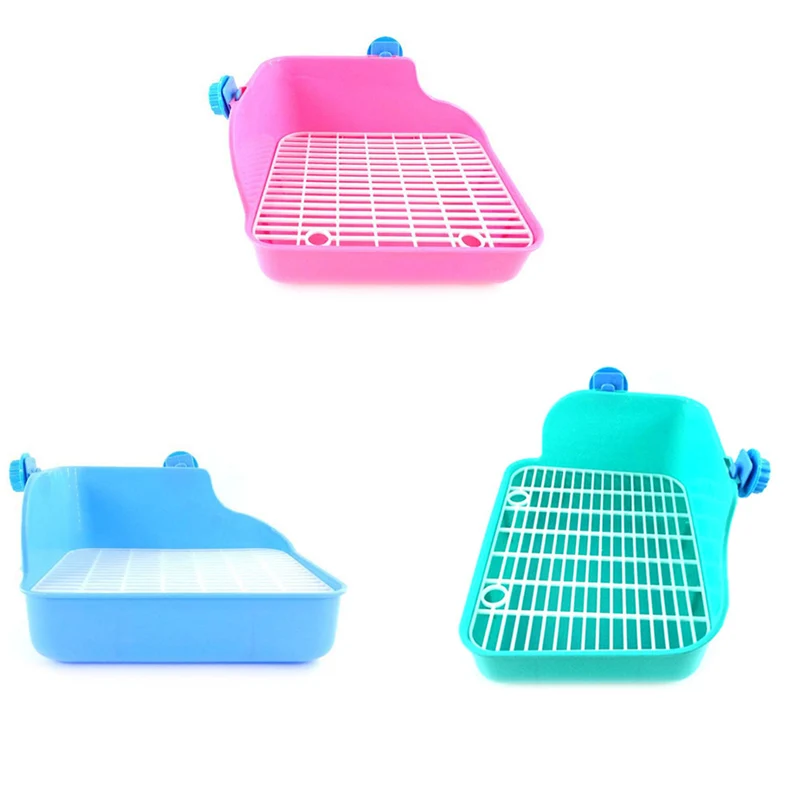

Pet Cat Rabbit Pee Toilet Plastic Small Animal Toilets Pet Litter Training Tray
