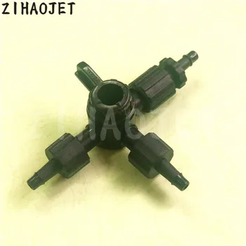 

Inkjet printer 3 ways UV ink valve Flora LJ320 LJ3208 LJ3204 LJ520 PQ512 KM512 head plastic ink valve tube connector 6pcs/lot