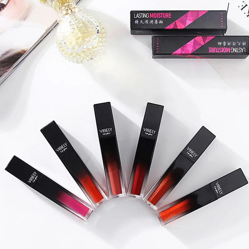 

13 Colors Velvet Matte Liquid Silky Lip Glaze Waterproof And Durable Non-fading Lipstick Non-stick Cup Beauty Products