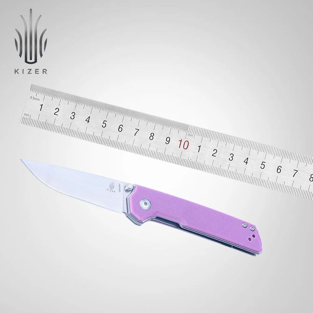 Складной нож Kizer, мини-нож domin mini V3516 G10, маленький нож с ручкой, высокое качество, для выживания, для повседневного использования, ручные инструменты - Цвет: V3516N3