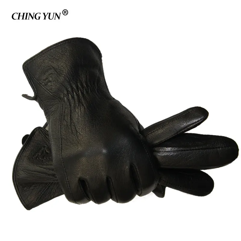Зимние мужские перчатки из кожи оленя|designer leather gloves|leather glovesmen gloves | АлиЭкспресс