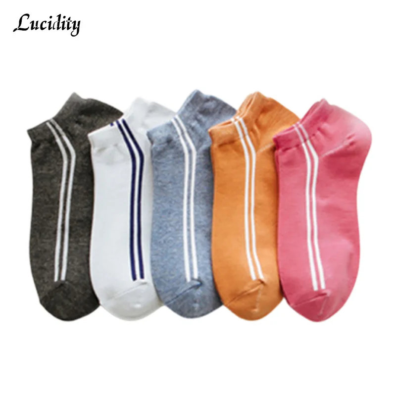 

Hot Hot Socks Casual Woman Double Vertical Bar Stripe Funny Socks For Women College Wind Socks Cotton Girl 5pairs /lot =10pieces
