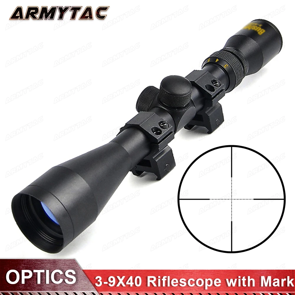 

ArmyTac 3-9x40 Hunting Scopes Tactical Optics Rifle Scopes Sights Tactical Riflescope Sniper Scope Airsoft Reticle Sights