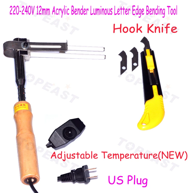 

2016 adjustable temperature 220v temperature adjustment Acrylic Right Edge Hot Angle benders tool for 3D Luminous sign word