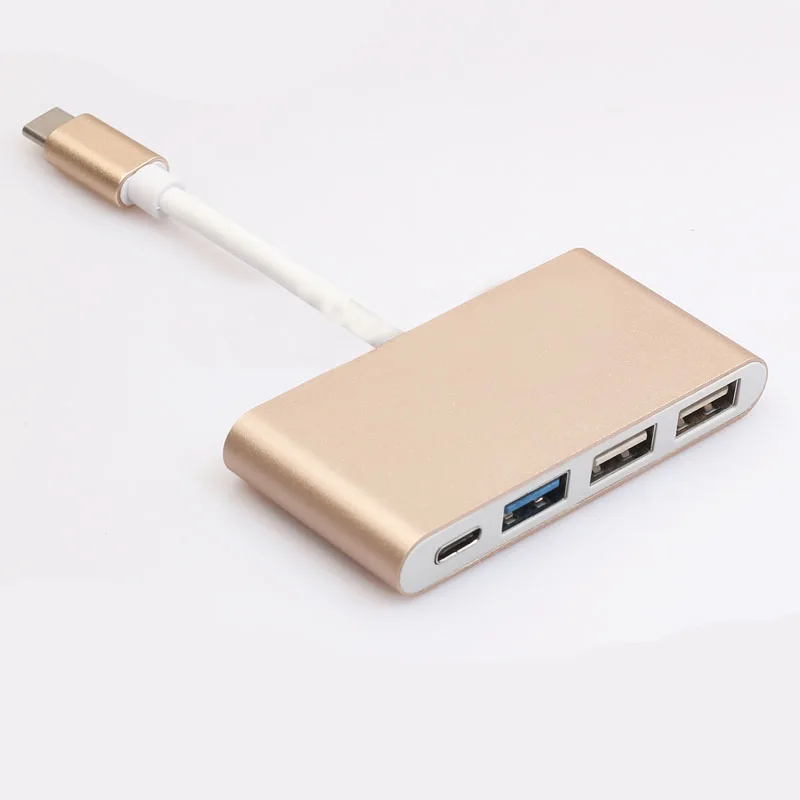 1 Мужской до 4 Женский сплав зарядный кабель Usb3.0 + 2 0 ноутбука Тип c на четыре Usb Hub