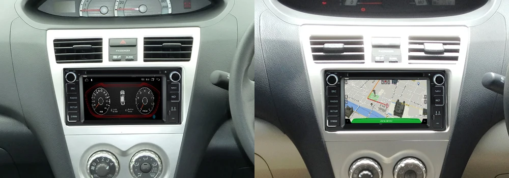 For Toyota Vois Yaris 2005~2013 2 DIN Car Android 9 GPS Naviation Multimedia system Bluetooth Radio Amplifier 9
