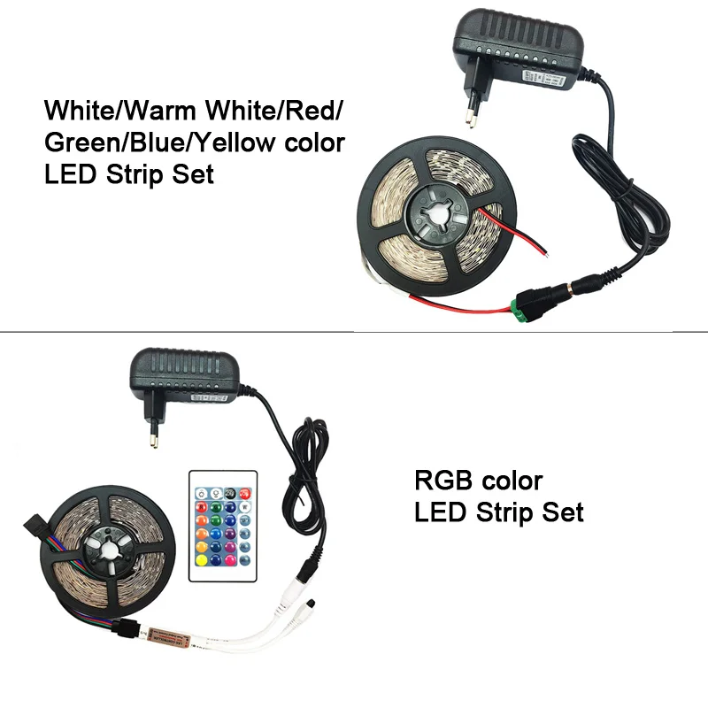 5M 300LED SMD2835 Светодиодные ленты IP20 IP65 водонепроницаемый светильник теплый белый