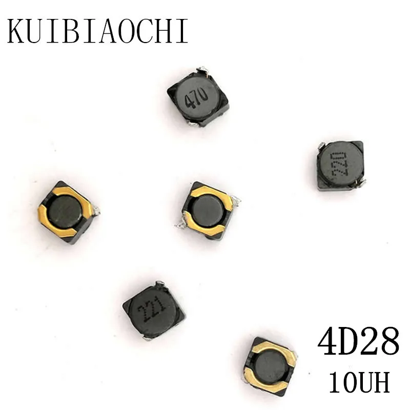 10 шт./лот SMD силовой индуктор CDRH4D28 10UH 100 5*5*3 мм экранированная обмотка индуктора |