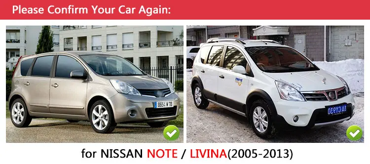 Хромированная накладка на дверную ручку HARBLL Накладка для Nissan NOTE E11 LIVINA 2005 2013 2008 2009