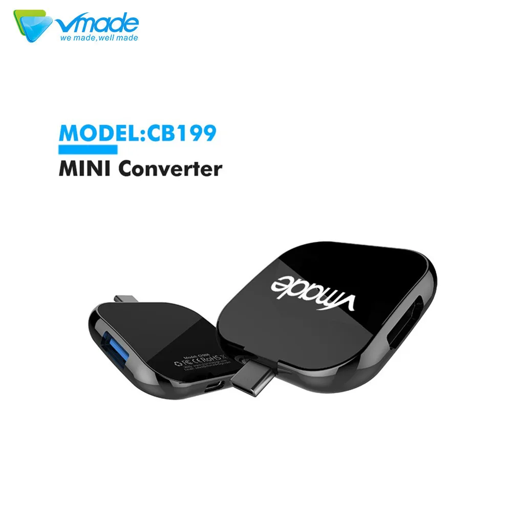 

Vmade Mini Adapter Type-C USB-C 3.1 to HDMI 1080p for Apple New MacBook/Google ChromeBook Pixel Type-C USB C HUB Mini Converter