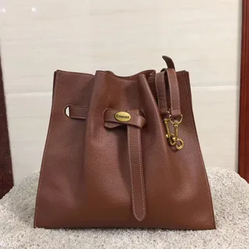

2017 Emarald 015 brown import leather women's shoulder tote shopping handbags bags