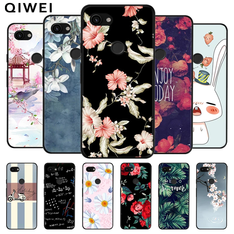

For Google Pixel 3a XL Case Black Bumper Soft silicone Cover For Google Pixel 3XL Lite 3 A Pixel3a Pixel3 Lite Phone Back Cases