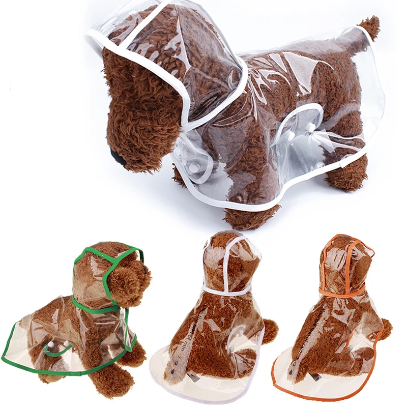 

Dog Transparent Raincoat Pet Waterproof Clothes Jacket for Small Dogs Raincoat Clothing Puppy Coats Summer Rain Coats Rainwear